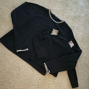 Mommy and me Burberry long sleeve shirts!